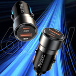 Caricabatteria da auto QC3.0 PD30W USB-C Dual Port