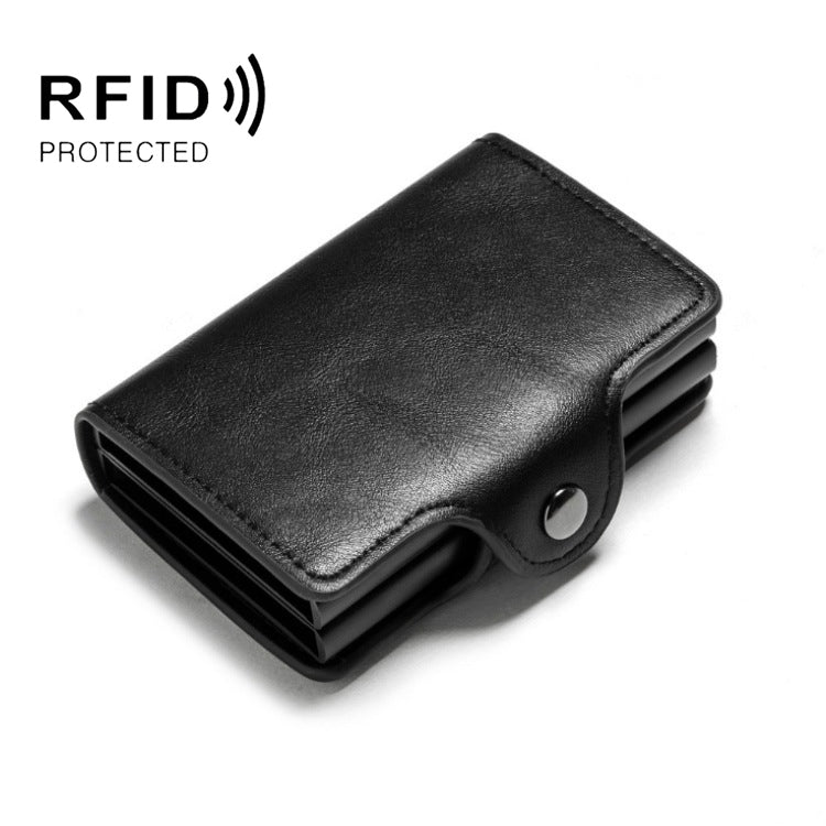 Portacarte pop-up automatico in metallo con protezione RFID