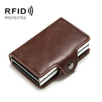 Portacarte pop-up automatico in metallo con protezione RFID