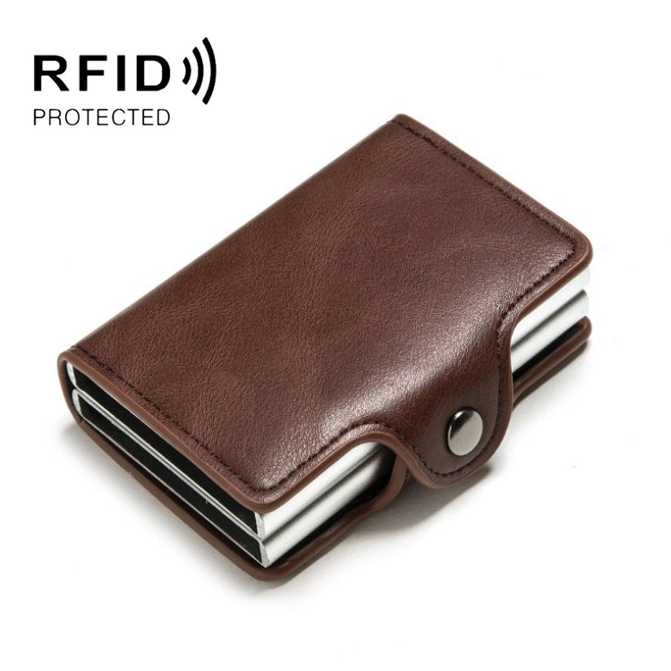 Portacarte pop-up automatico in metallo con protezione RFID