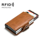 Portacarte pop-up automatico in metallo con protezione RFID