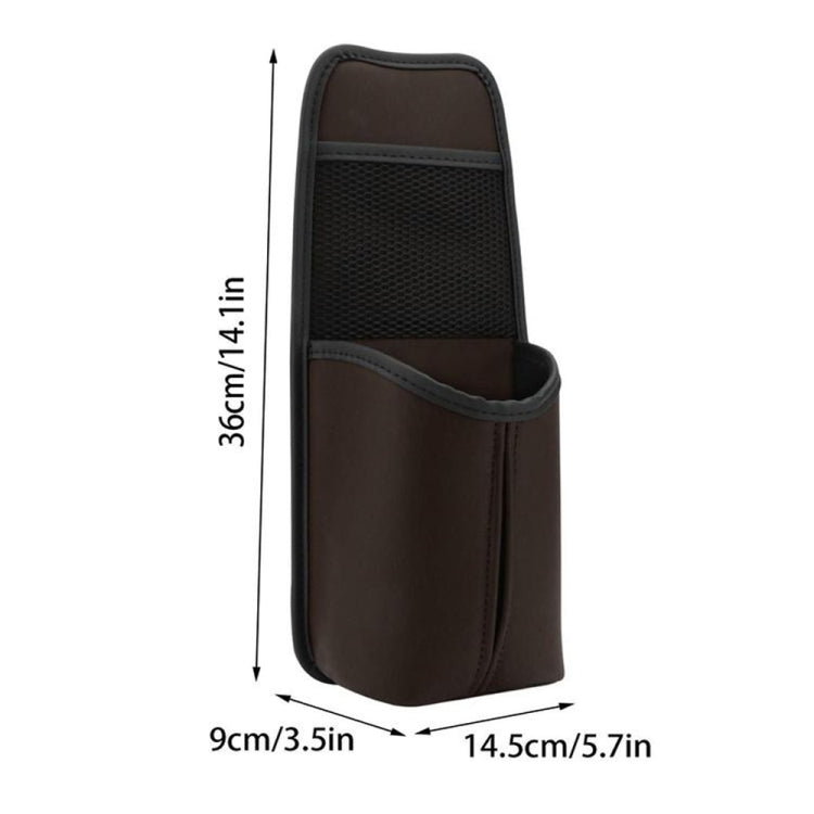 Borsa organizer in pelle per seggiolino auto 40x16 cm