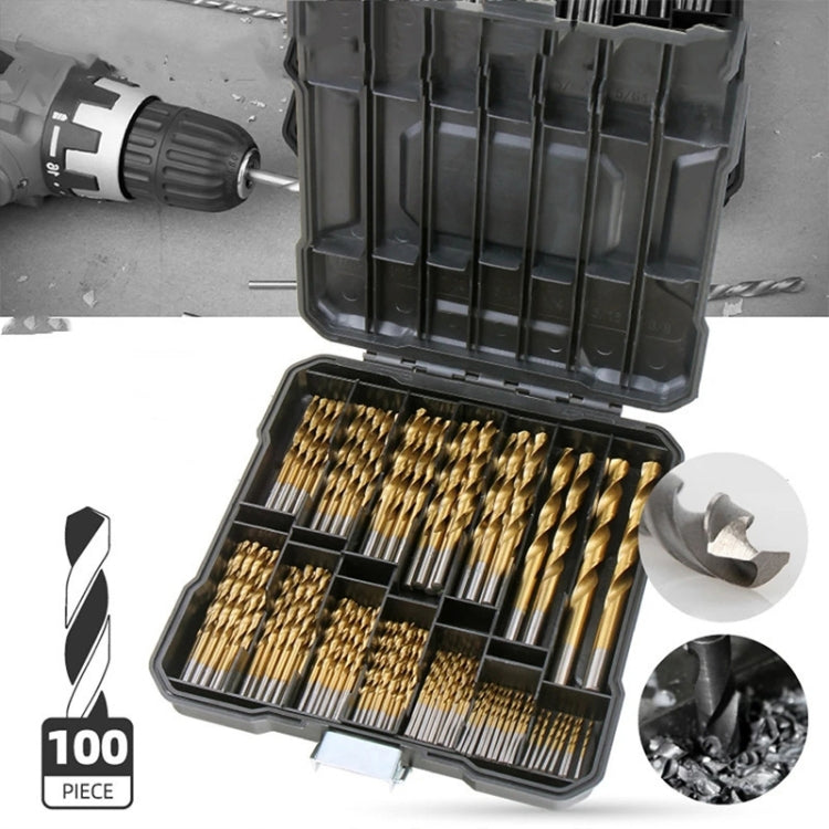 Set punte trapano titanio 99 in 1 acciaio HSS