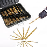 Set punte trapano titanio 99 in 1 acciaio HSS