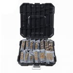 Set punte trapano titanio 99 in 1 acciaio HSS