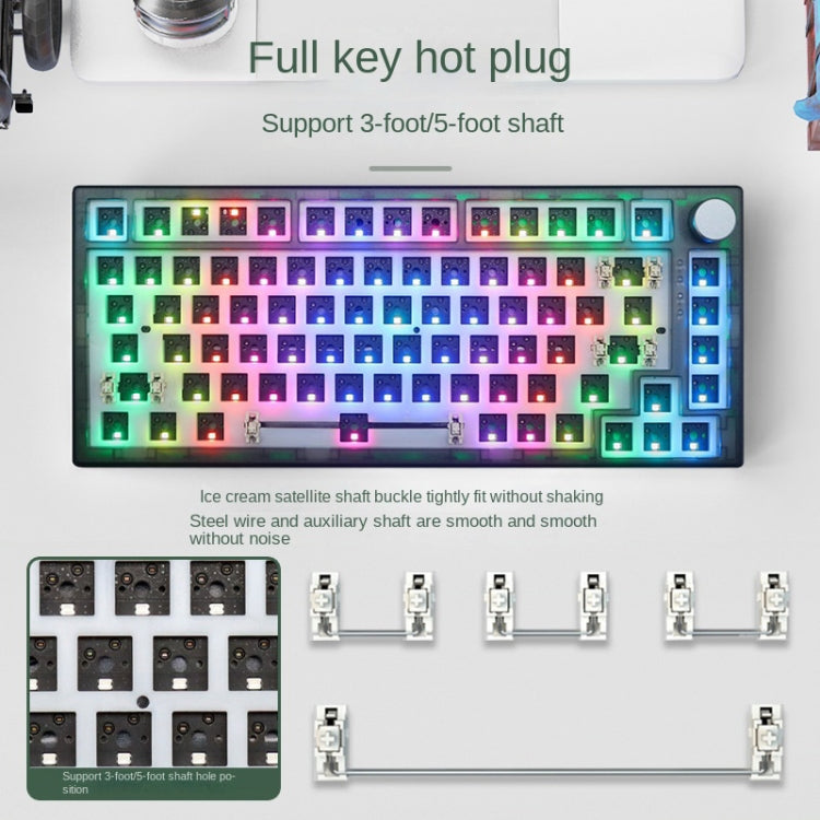 Kit tastiera meccanica hot-plug RGB wireless 82 tasti