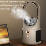 Ventilatore da tavolo senza lama USB con display LED