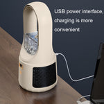 Ventilatore da tavolo senza lama USB con display LED