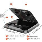 Supporto auto in silicone con motivo fibra di carbonio