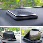 Supporto auto in silicone con motivo fibra di carbonio