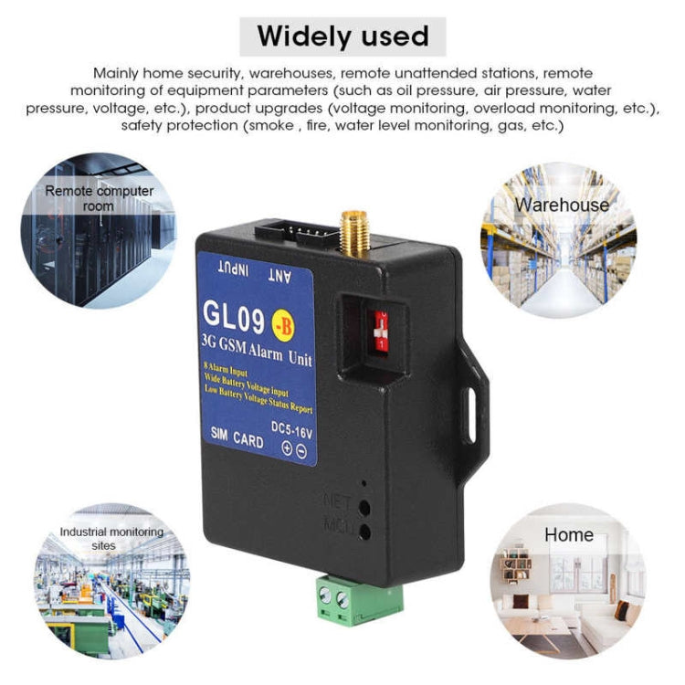 Modulo allarme GSM 3G a 8 canali per sistemi a batteria