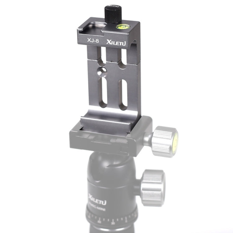 XILETU XJ-8 Clip per telefono cellulare con treppiede per fotocamera in lega di alluminio