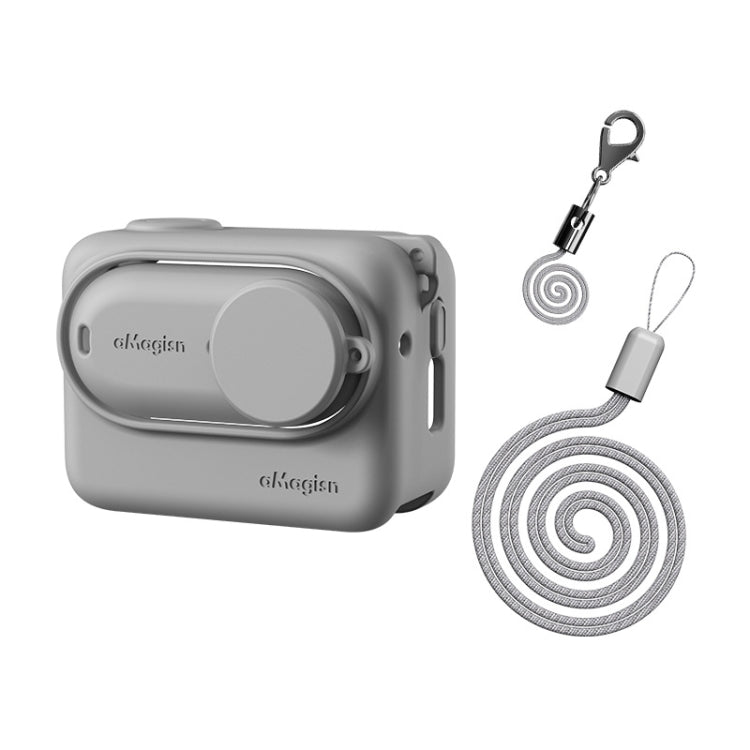 Custodia in silicone per Insta360 GO 3 con cordino