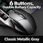 Inphic Wireless Bluetooth Mouse Rechargeable Silent Computer Mouse with Battery Indicator, F1S Black, F1S Gray, F1 Gen 2 Black, F1 Gen 2 Gray