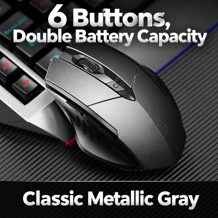 Inphic Wireless Bluetooth Mouse Rechargeable Silent Computer Mouse with Battery Indicator, F1S Black, F1S Gray, F1 Gen 2 Black, F1 Gen 2 Gray