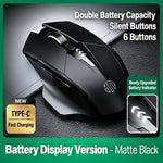 Inphic Wireless Bluetooth Mouse Rechargeable Silent Computer Mouse with Battery Indicator, F1S Black, F1S Gray, F1 Gen 2 Black, F1 Gen 2 Gray