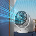 Ventilatore da tavolo verticale con luce notturna e ricarica USB-