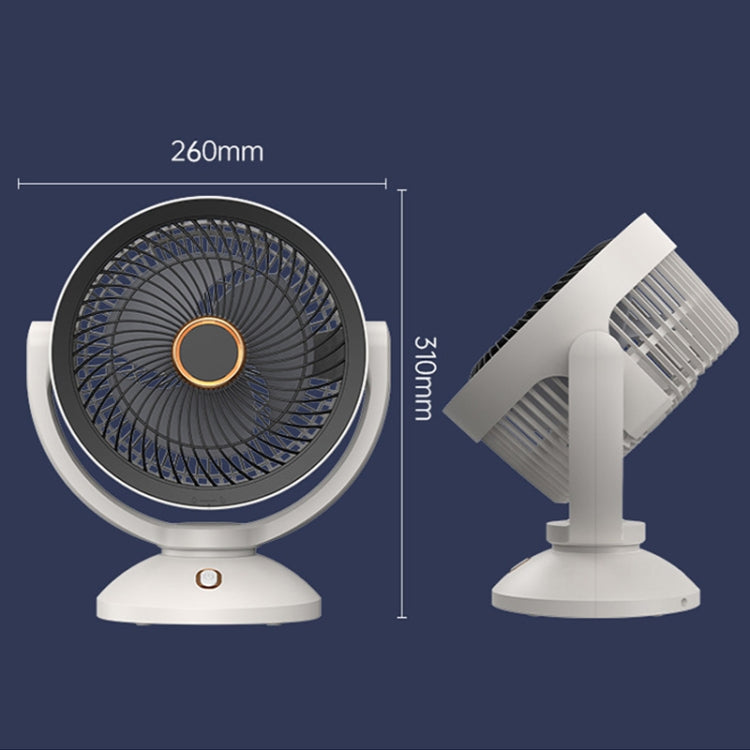 Ventilatore da tavolo verticale con luce notturna e ricarica USB-