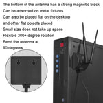 Antenna WiFi magnetica 6dBi 2,4-5,8 GHz con connettore SMA