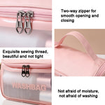 Borsa cosmetica traslucida in PVC 23x18x10 cm