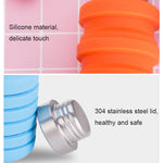 Bollitore pieghevole in silicone 500 ml per viaggio