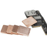 Dissipatori di calore in rame 15x15 mm per elettronica