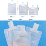 Sacchetti comprimibili da viaggio 30ml 50ml 100ml 20 pezzi