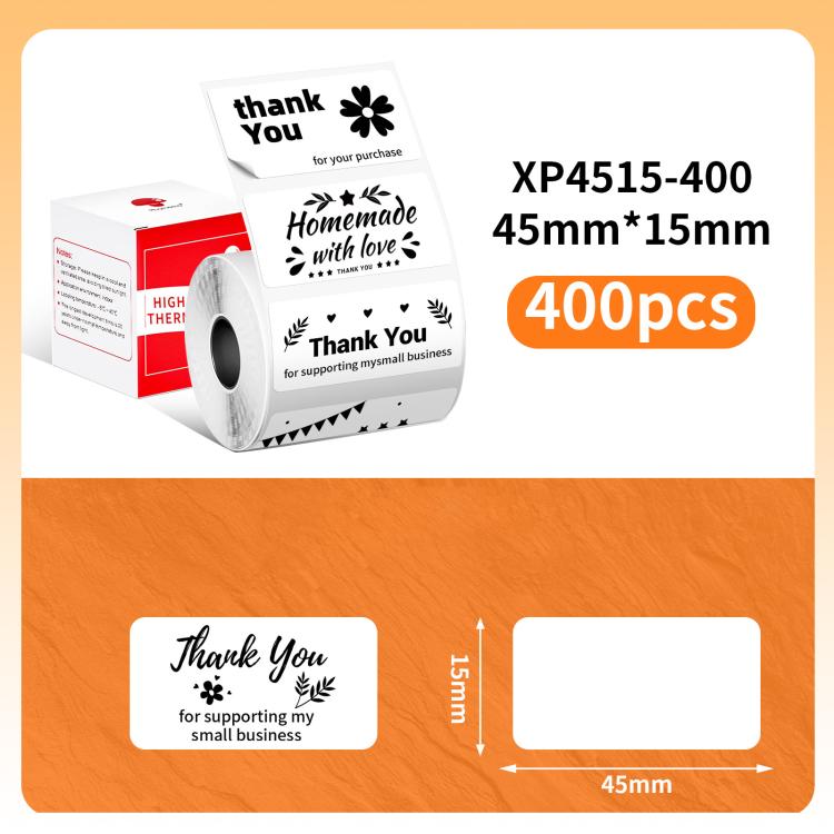 Etichette termiche per stampante M110, Phomemo 10x20mm-1280pcs, Phomemo 25x15mm-400pcs, Phomemo 30x15mm-400pcs, Phomemo 30x20mm-320pcs, Phomemo 30x30mm-230pcs, Phomemo 30x40mm-180pcs, Phomemo 40x15mm-400pcs, Phomemo 40x30mm-230pcs, Phomemo 40x40mm-180p...