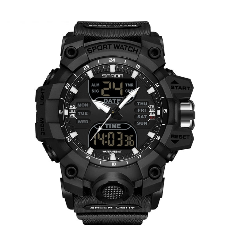 SANDA Green Light Orologio Sveglia Sportivo Impermeabile
