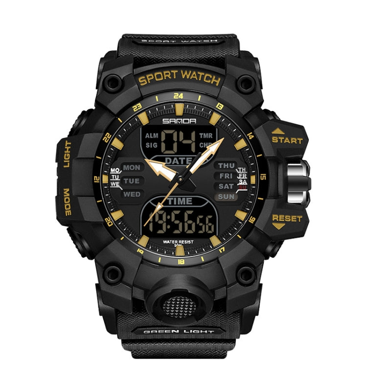 SANDA Green Light Orologio Sveglia Sportivo Impermeabile