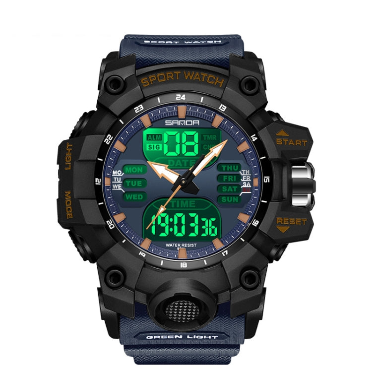 SANDA Green Light Orologio Sveglia Sportivo Impermeabile