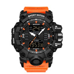 SANDA Green Light Orologio Sveglia Sportivo Impermeabile