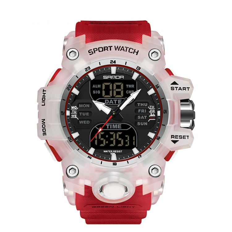 SANDA Green Light Orologio Sveglia Sportivo Impermeabile