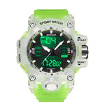 SANDA Green Light Orologio Sveglia Sportivo Impermeabile