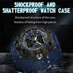 SANDA Green Light Orologio Sveglia Sportivo Impermeabile