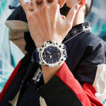 SANDA Green Light Orologio Sveglia Sportivo Impermeabile