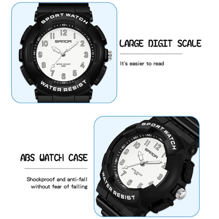 Orologio digitale impermeabile SANDA con cinturino TPU