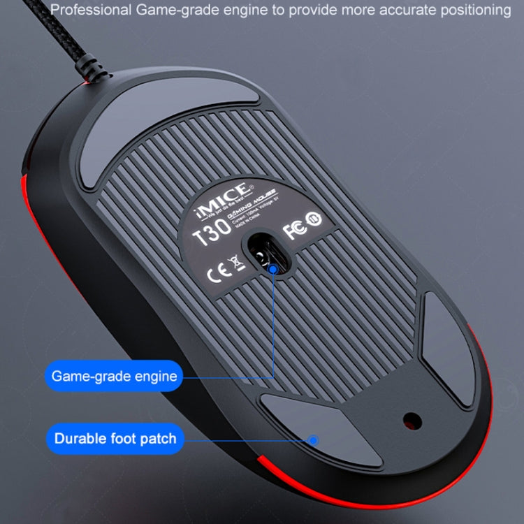 IMICE T30 Mouse Gaming 6D USB con LED colorati