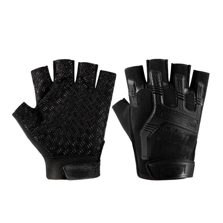 Guanti mezze dita antiscivolo in silicone per sport outdoor