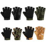 Guanti mezze dita antiscivolo in silicone per sport outdoor