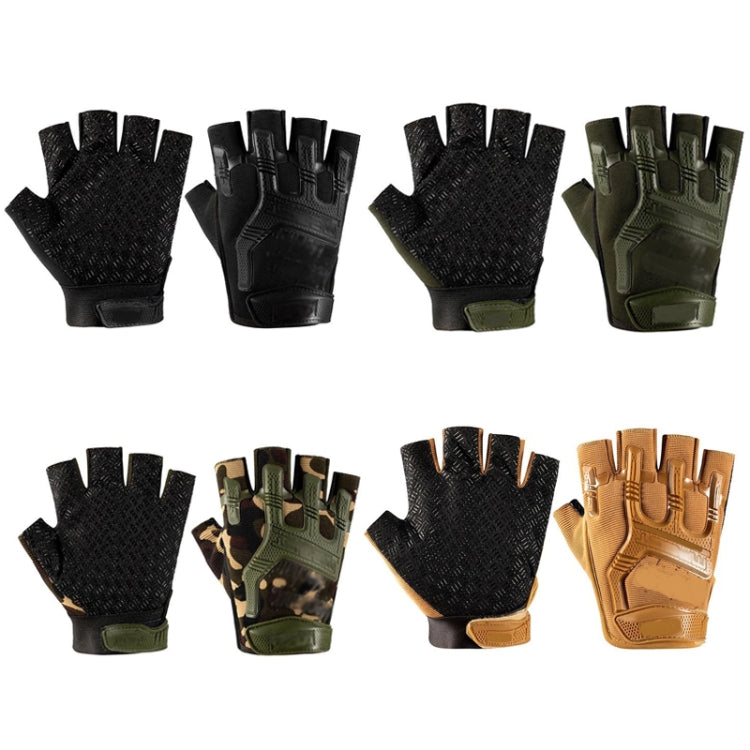 Guanti mezze dita antiscivolo in silicone per sport outdoor