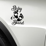 Adesivo riflettente auto bambino a bordo 10 pezzi