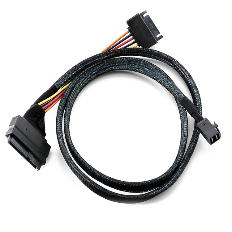 Cavo Mini SAS HD SFF-8643 a SFF-8639 con alimentazione, 0,5 m - immagine 2