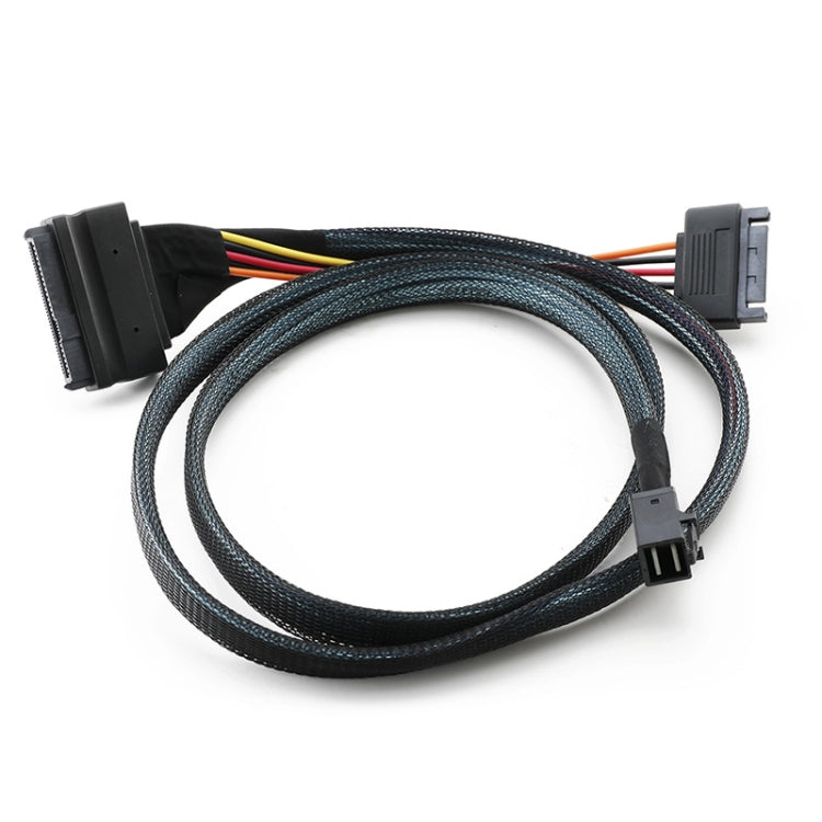 Cavo Mini SAS HD SFF-8643 a SFF-8639 con alimentazione, 0,5 m - immagine 3