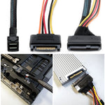 Cavo Mini SAS HD SFF-8643 a SFF-8639 con alimentazione, 0,5 m - immagine 6