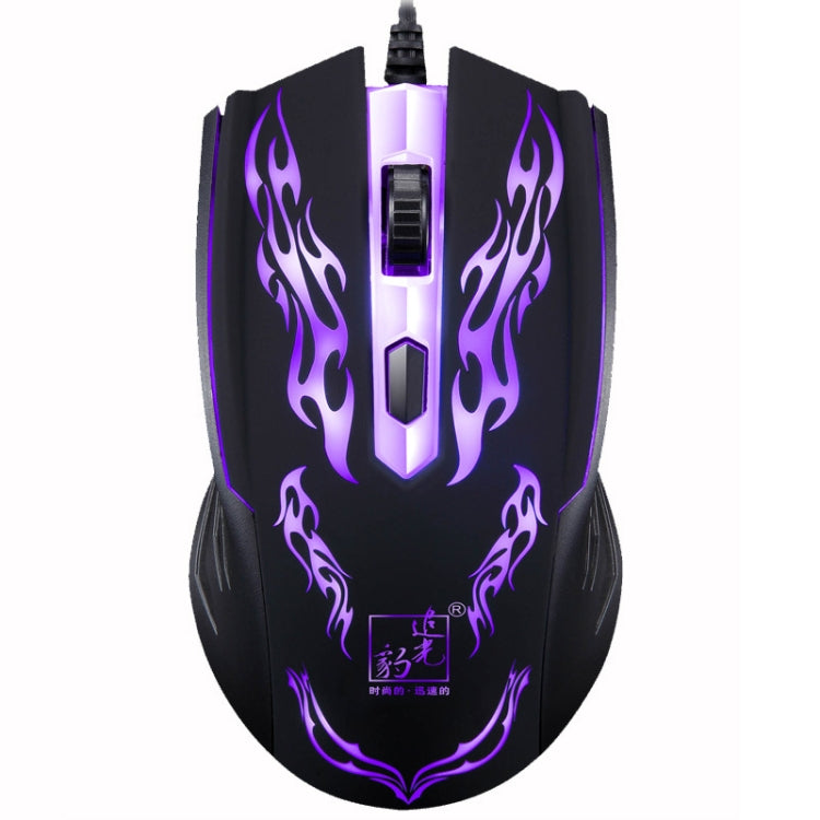 Mouse ottico cablato da gioco USB con luce LED