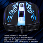 Mouse ottico cablato da gioco USB con luce LED