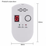 Allarme gas combustibile digitale con display e spina EU