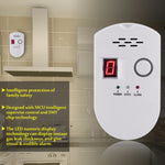 Allarme gas combustibile digitale con display e spina EU