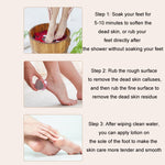 Epilatore pedicure 2 in 1 con smerigliatrice per piedi